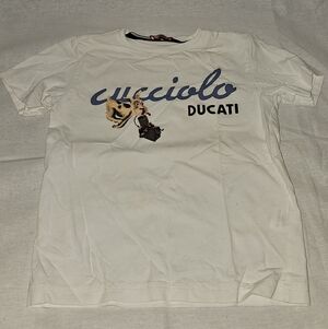 Ducati Kids White Graphic Tee